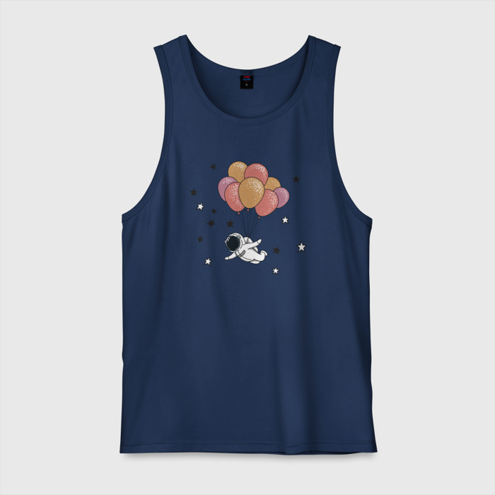 Мужская майка хлопок Космический полёт фото