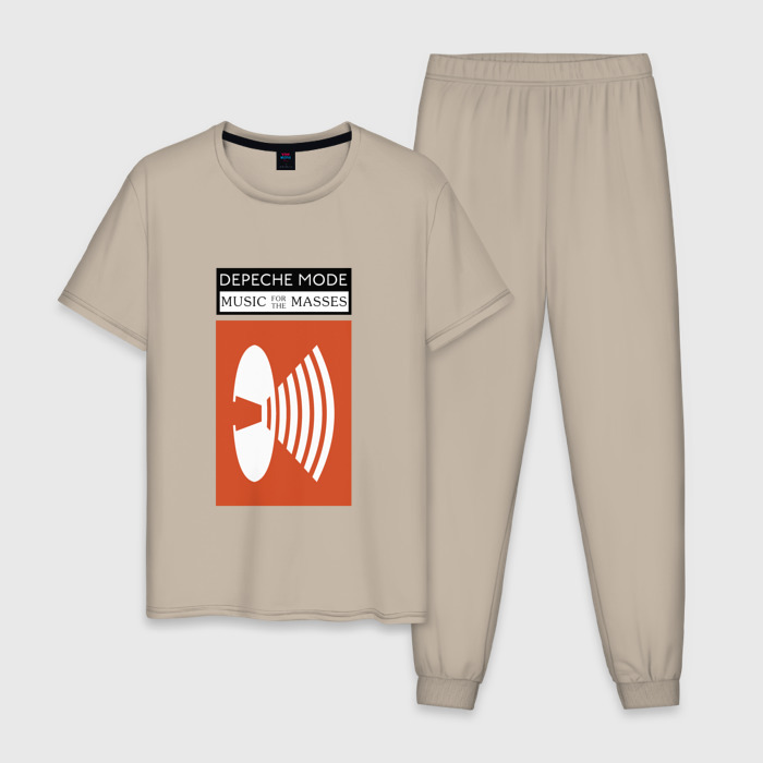Мужская пижама хлопок Depeche Mode   For The Masses Tour фото