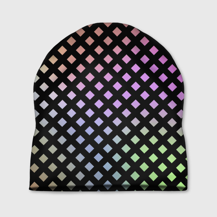 Шапка 3D Цветной под сеткой имитация фото