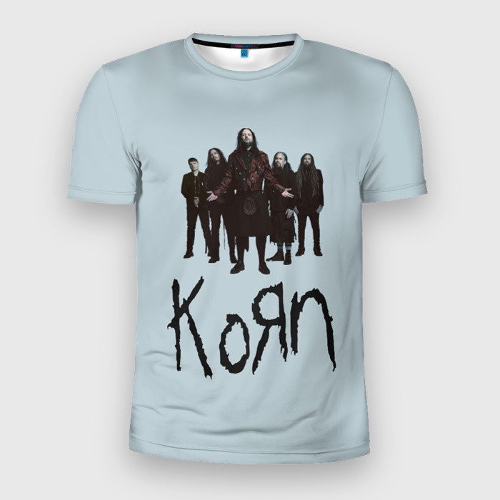 Мужская футболка 3D Slim Korn band фото