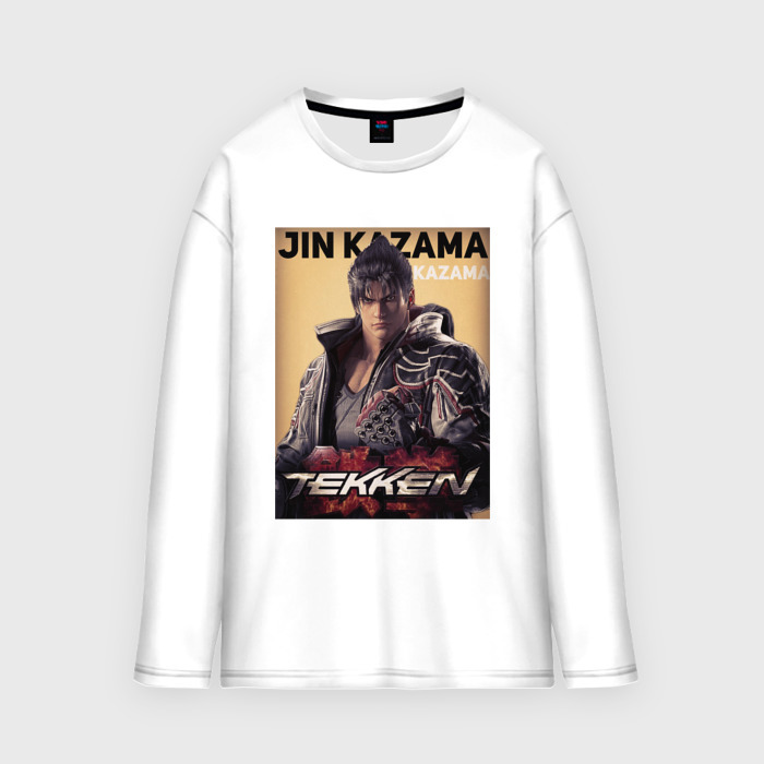 Мужской лонгслив oversize хлопок Tekken 8 Jin Kazama фото
