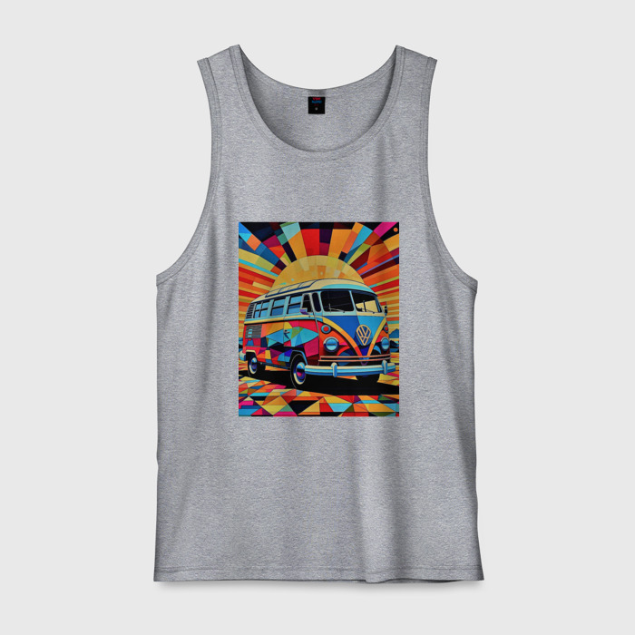 Мужская майка хлопок В машине на отдых фото