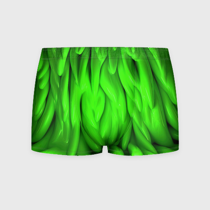 Мужские трусы 3D Зеленая  абстрактная  текстура фото