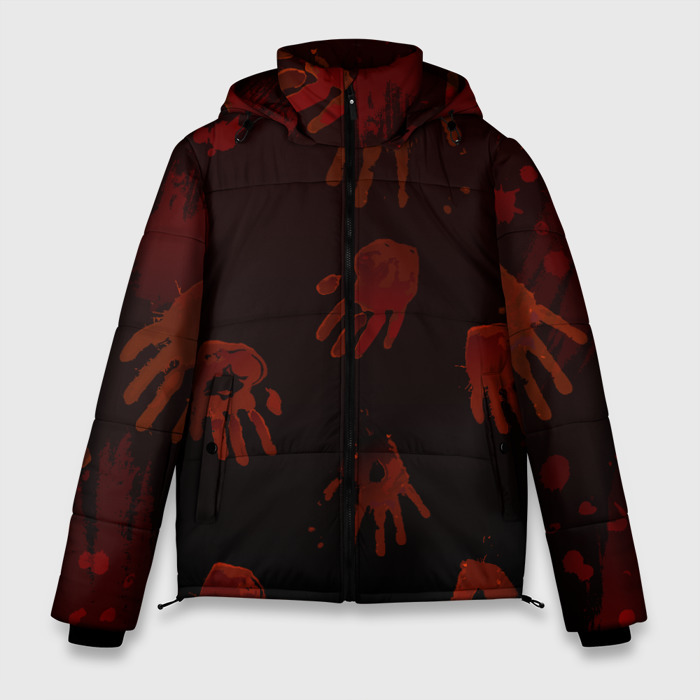 Мужская зимняя куртка 3D Кровавые ладони фото