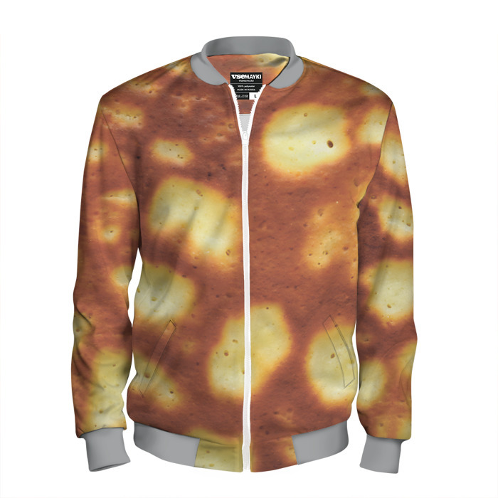Мужской бомбер 3D Блинная текстура фото