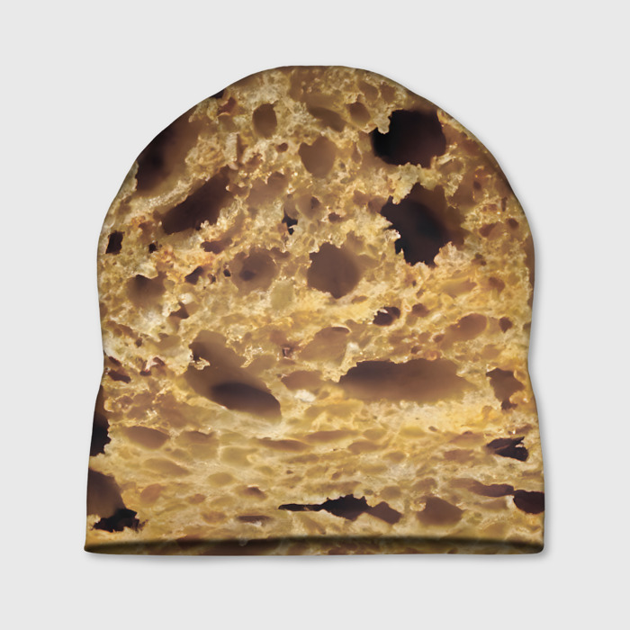 Шапка 3D Хлебушек в разрезе фото