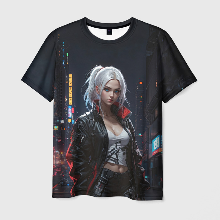 Мужская футболка 3D Воинствующая  девчонка фото