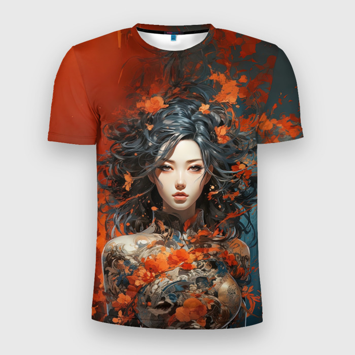 Мужская футболка 3D Slim Природная ведьма фото