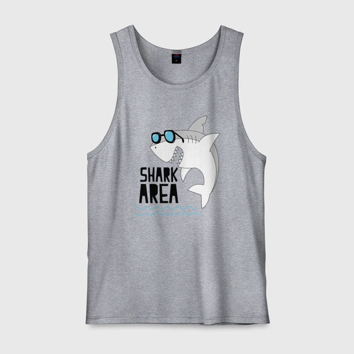 Мужская майка хлопок Зона акул фото