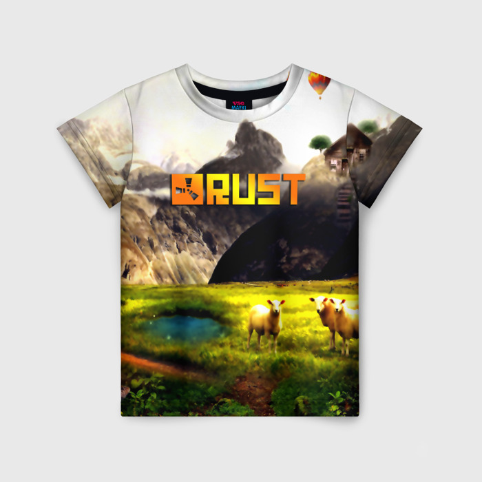 Детская футболка 3D Rust poster game фото