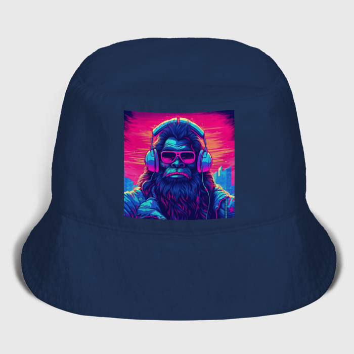 Мужская панама хлопок Бигфут в наушниках фото