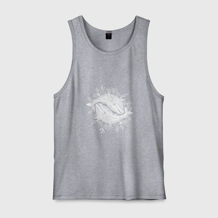 Мужская майка хлопок Киты жители океана фото