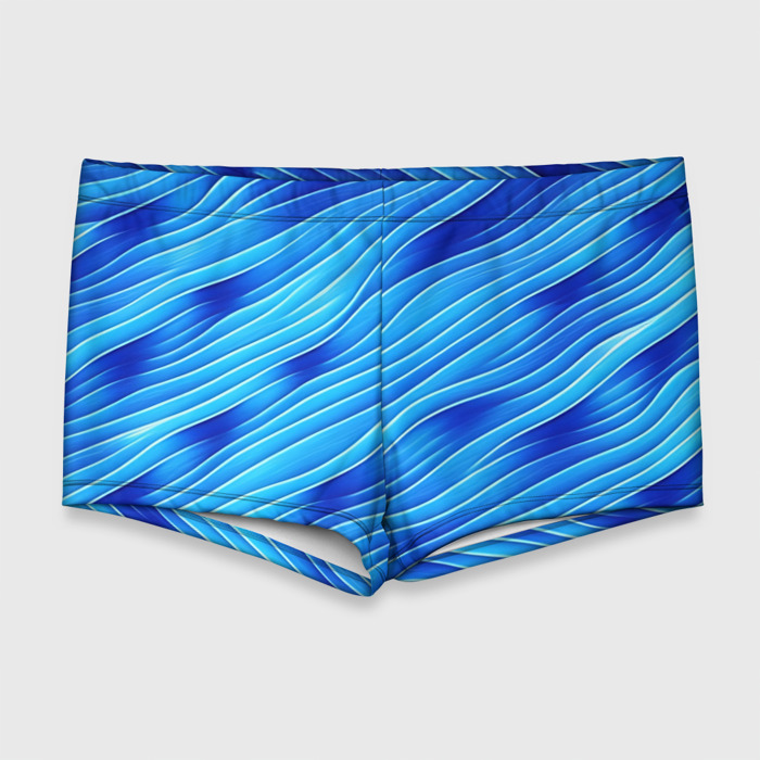 Мужские купальные плавки 3D Речные волны фото
