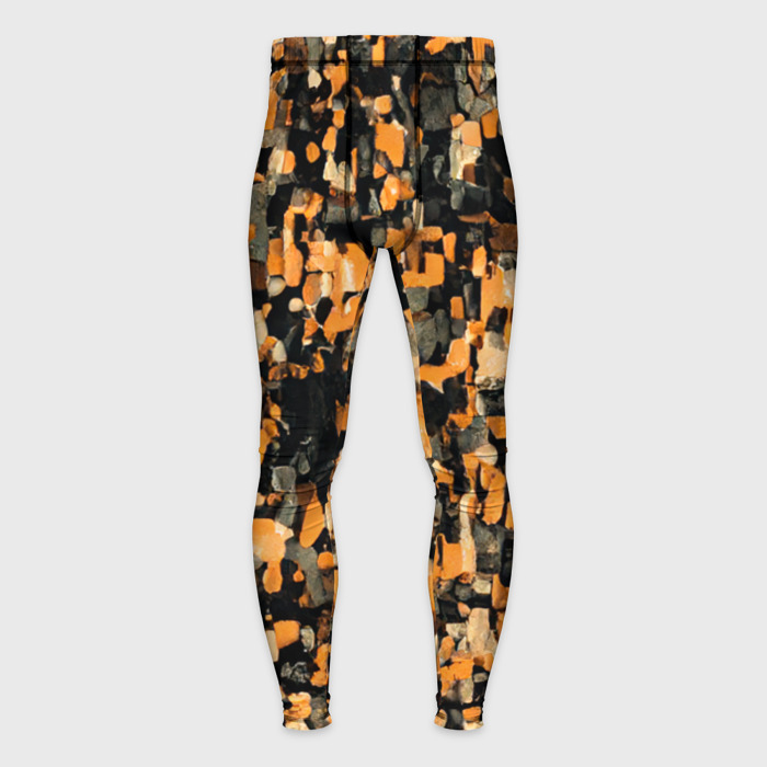 Мужские тайтсы 3D Мазки коричневой краски фото