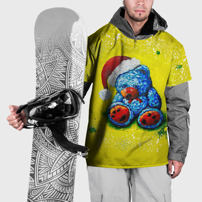 Накидка на куртку 3D Плюшевый Санта Клаус фото