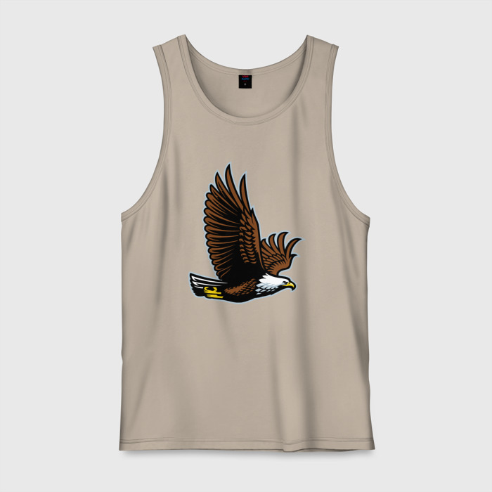 Мужская майка хлопок Летящий орёл фото