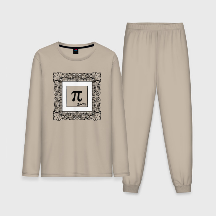 Мужская пижама с лонгсливом хлопок Мнение в глянцевой рамке фото