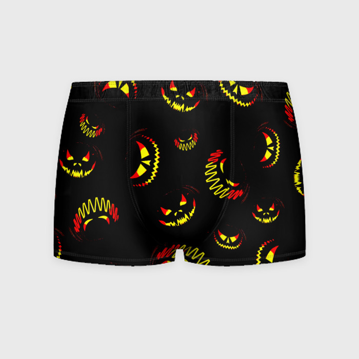 Мужские трусы 3D Злобные тыквы фото