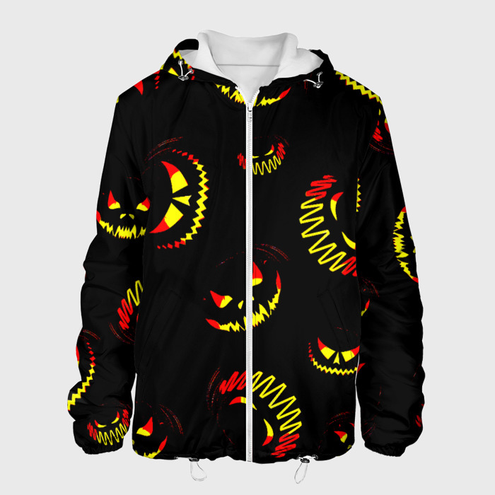 Мужская куртка 3D Злобные тыквы фото