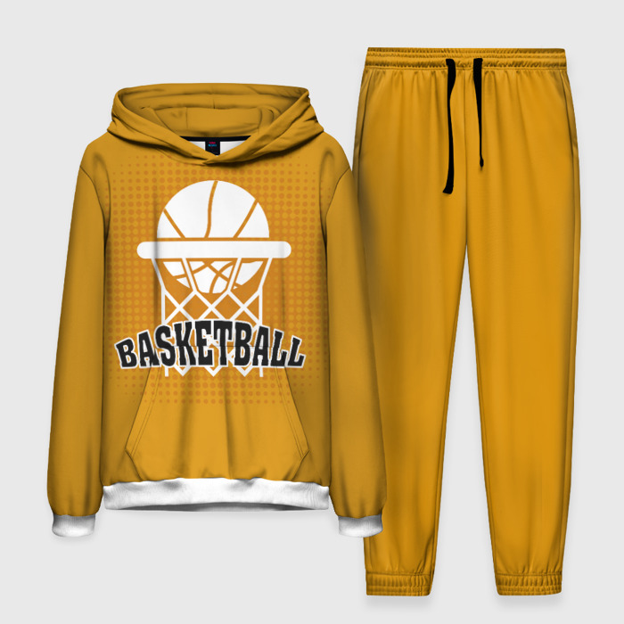 Мужской костюм с толстовкой 3D Basketball   кольцо и мяч фото