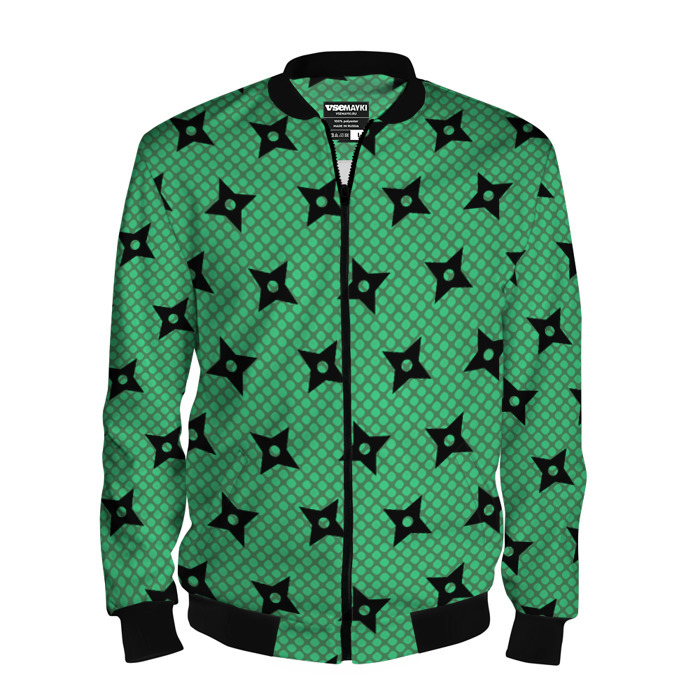 Мужской бомбер 3D Сюрикен на каменной мостовой фото