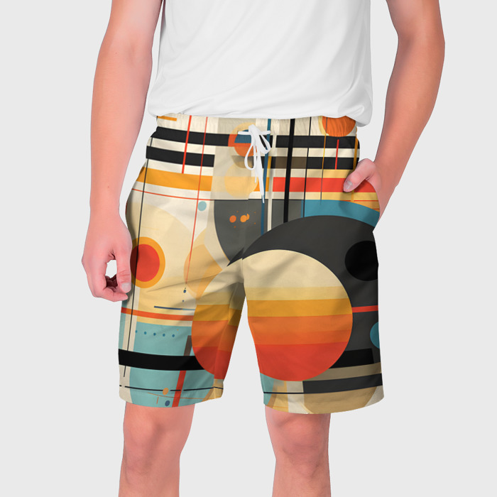 Мужские шорты 3D Стильная геометрия фото