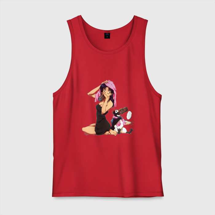 Мужская майка хлопок Мисато и Пен Пен фото