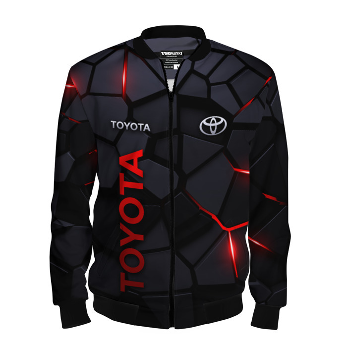 Мужской бомбер 3D Toyota   плиты с эффектом свечения фото
