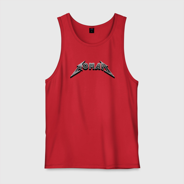 Мужская майка хлопок Роман в стиле рок группы Металлика фото