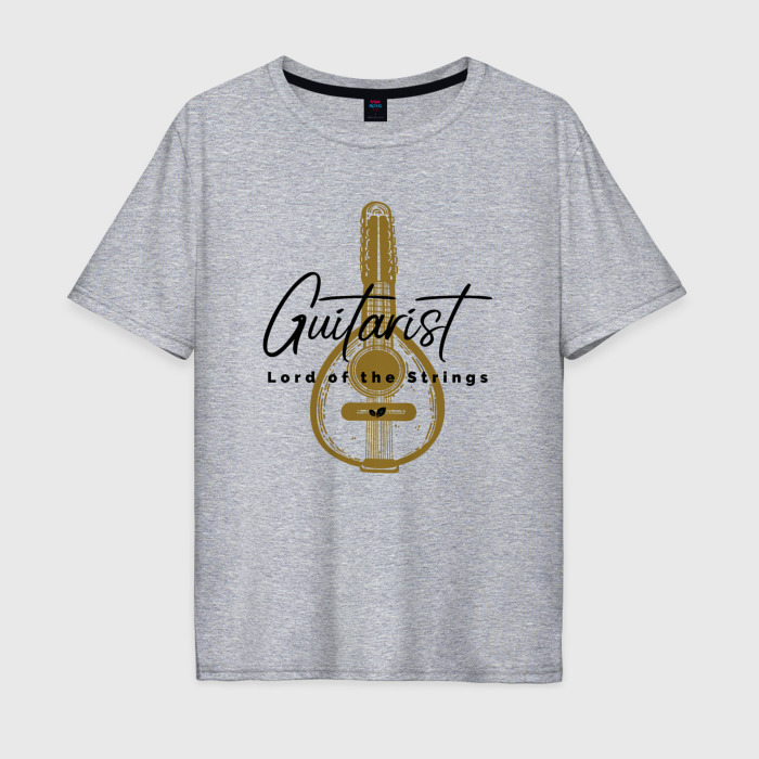 Мужская футболка хлопок Oversize Повелитель струн фото