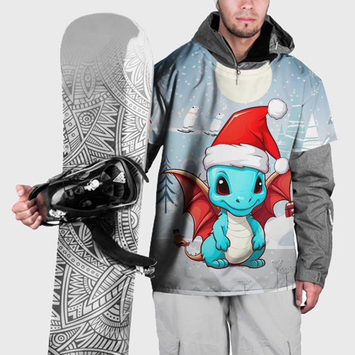 Накидка на куртку 3D Милый дракончик новый год фото