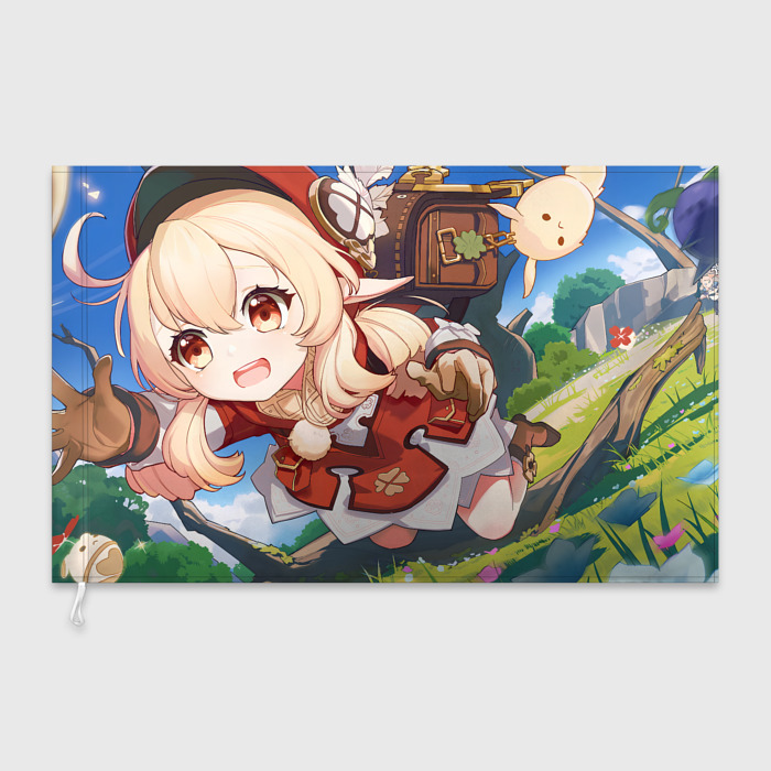 Флаг 3D Genshin Impact Кли Klee фото