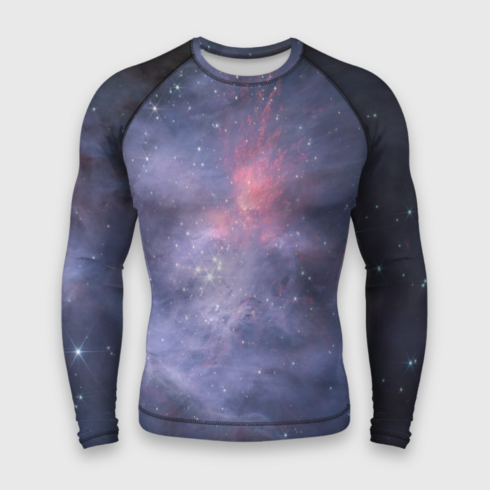 Мужской рашгард 3D Космические брызги фото