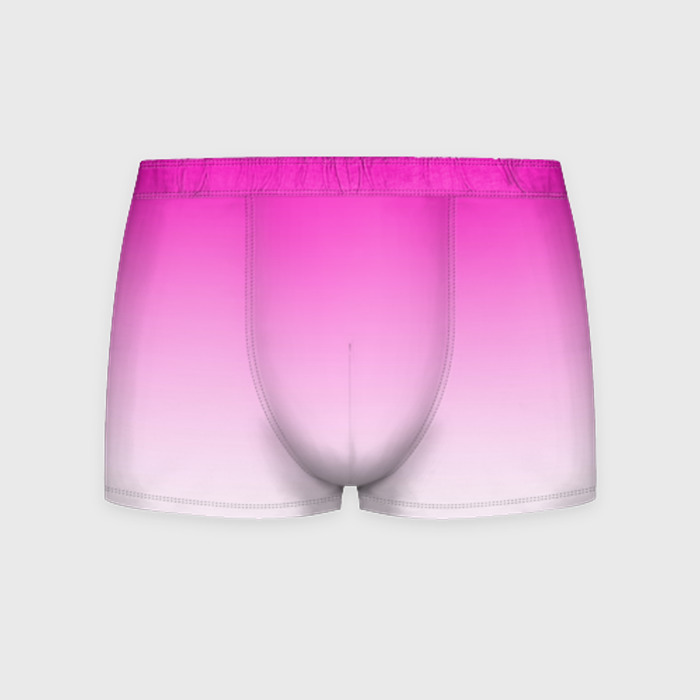 Мужские трусы 3D Розово белый градиент фото