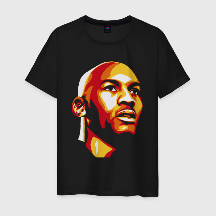 Мужская футболка хлопок Jordan face фото