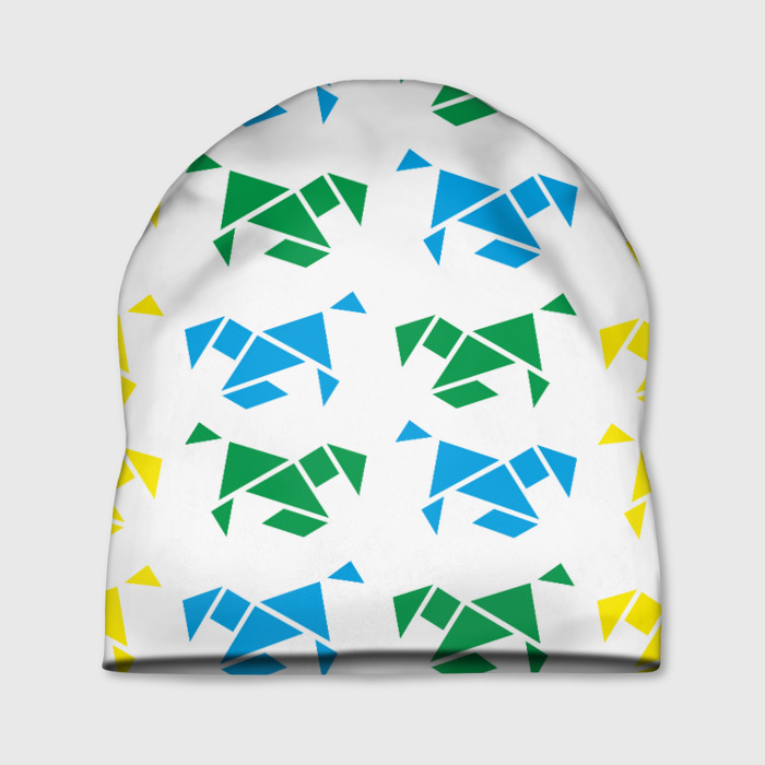 Шапка 3D Origami horses фото