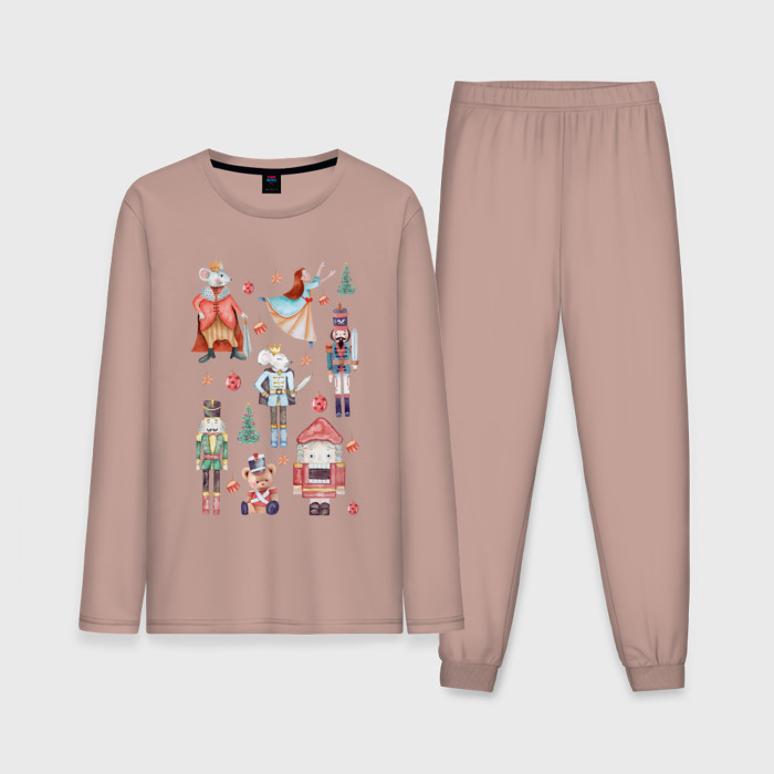 Мужская пижама с лонгсливом хлопок Герои сказки щелкунчик фото