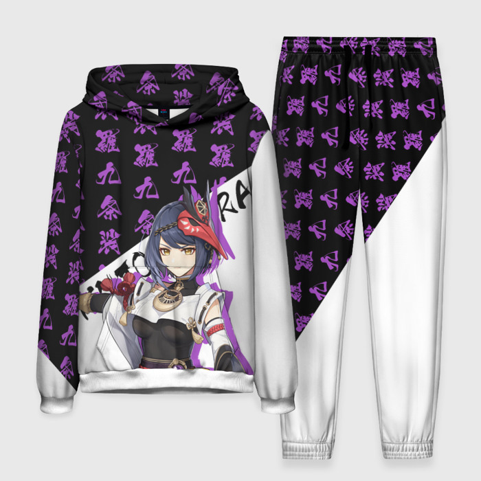 Мужской костюм с толстовкой 3D Кудзё Сара   Геншин Импакт фото