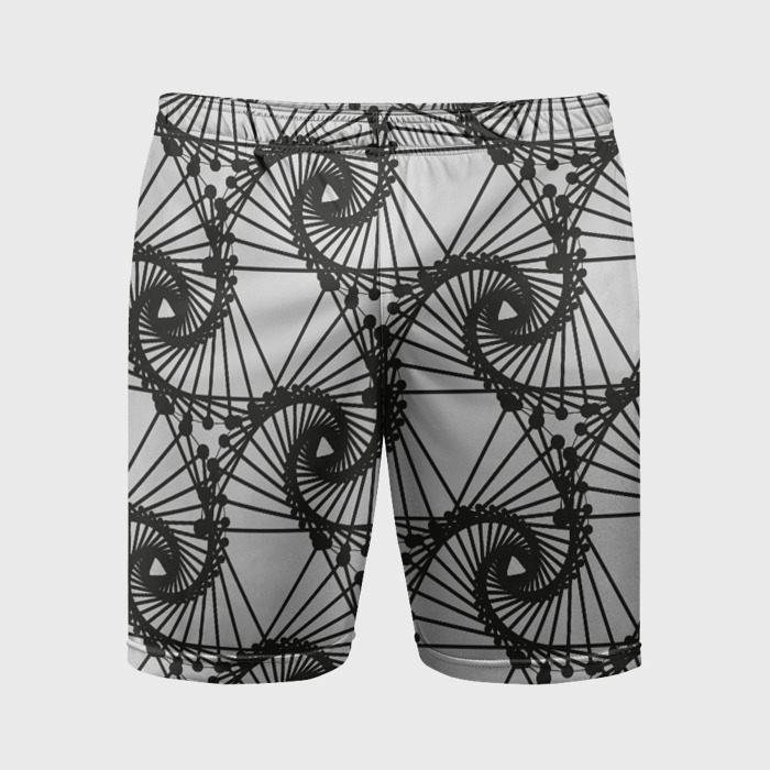 Мужские шорты спортивные Треугольник и линии фото