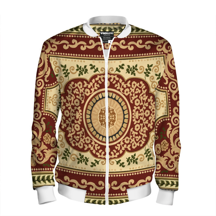 Мужской бомбер 3D Барокко роскошные узоры фото