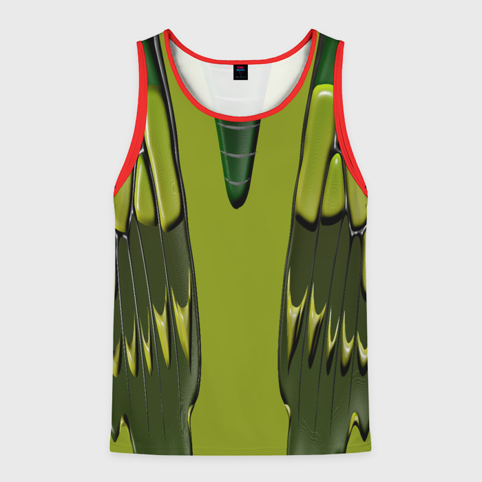 Мужская майка 3D Овальные камуфляжные линии фото