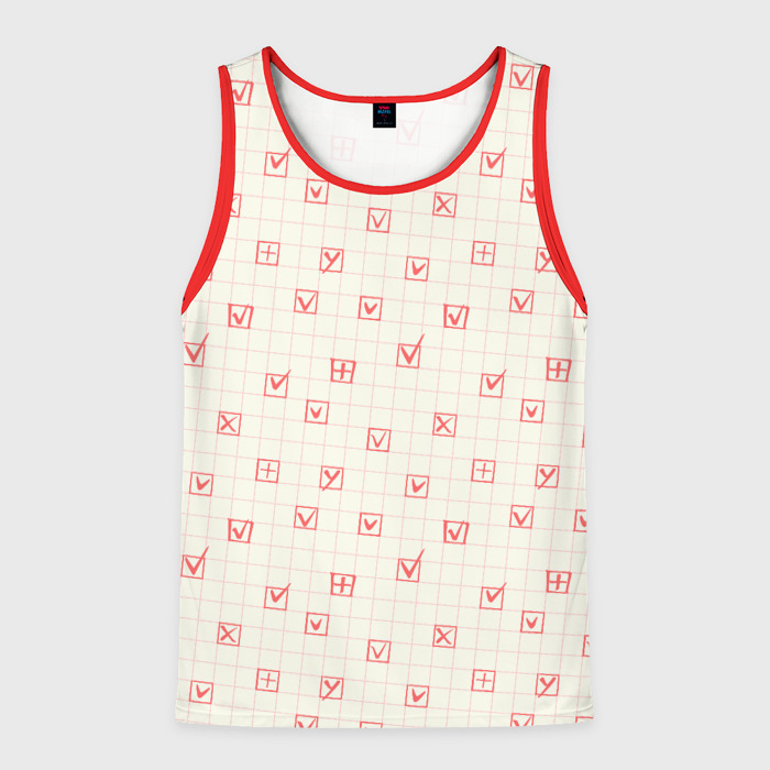 Мужская майка 3D Все голосуют за красный фото