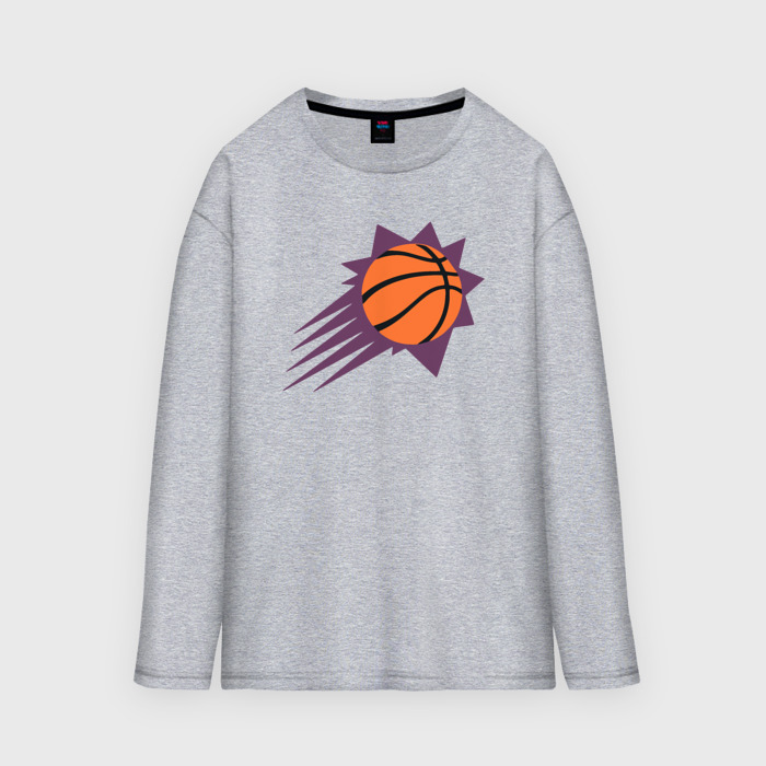 Мужской лонгслив oversize хлопок Phoehix Suns game фото