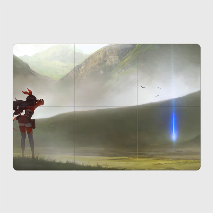 Магнитный плакат 3Х2 Genshin Impact Эмбер фото