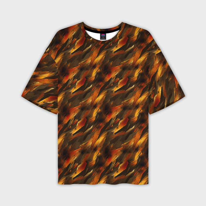 Мужская футболка oversize 3D Brown print from the neural network фото