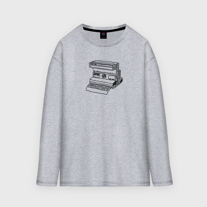 Мужской лонгслив oversize хлопок Камера для старых фото фото