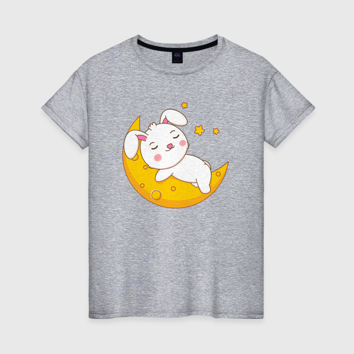 Женская футболка хлопок Сон на луне фото