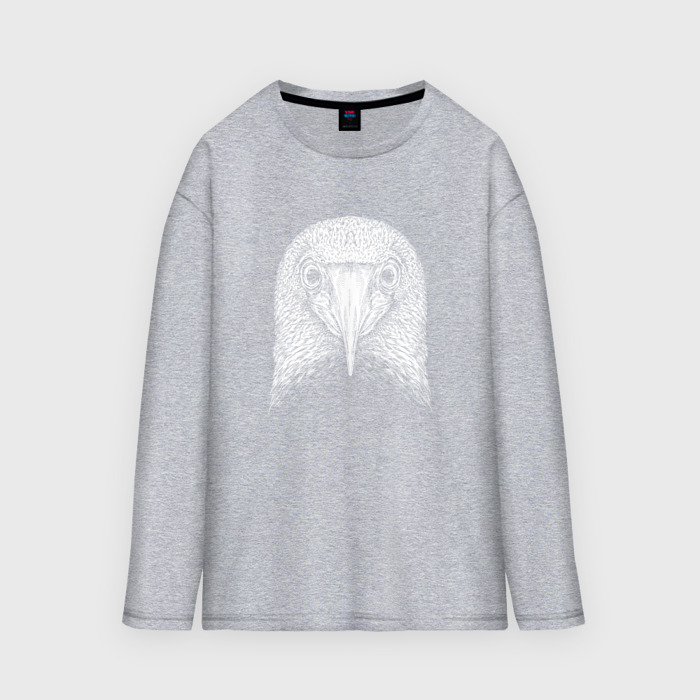Мужской лонгслив oversize хлопок Голова олуши фото