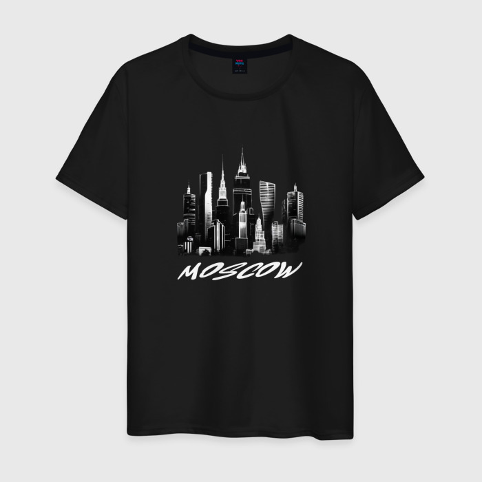 Мужская футболка хлопок Город Москва фото