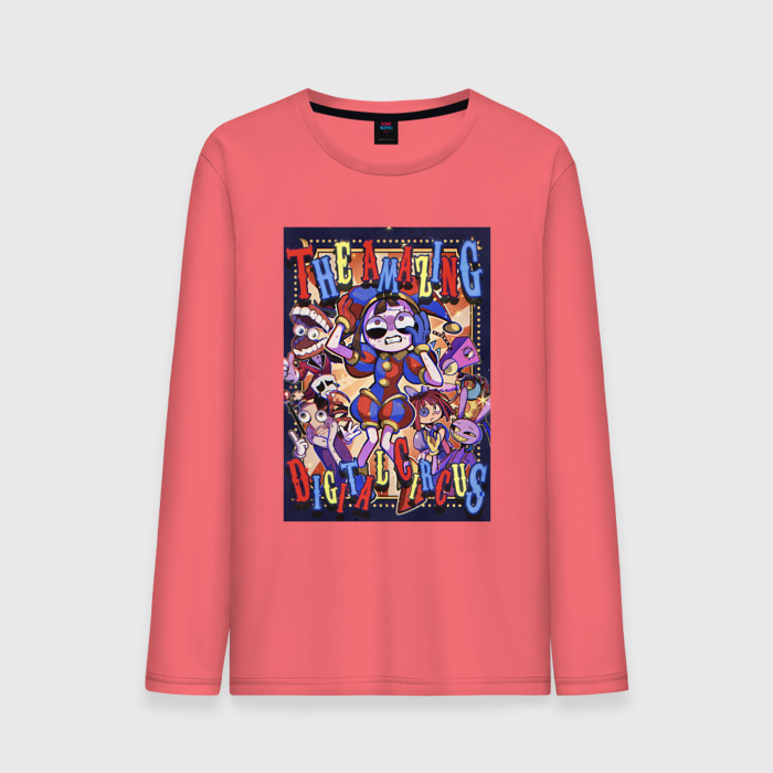 Мужской лонгслив хлопок Удивительный цифровой цирк в сборе фото